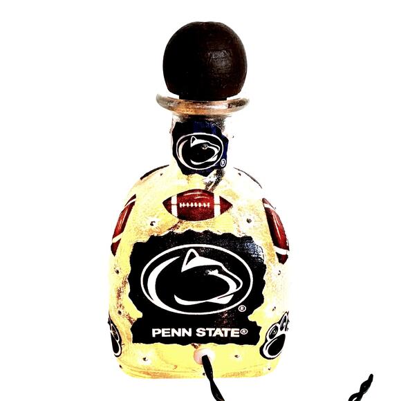 PENN STATE Designer Liquor Style Glass Bottle w/ Lights *Unique Gift Idea - Picture 3 of 9